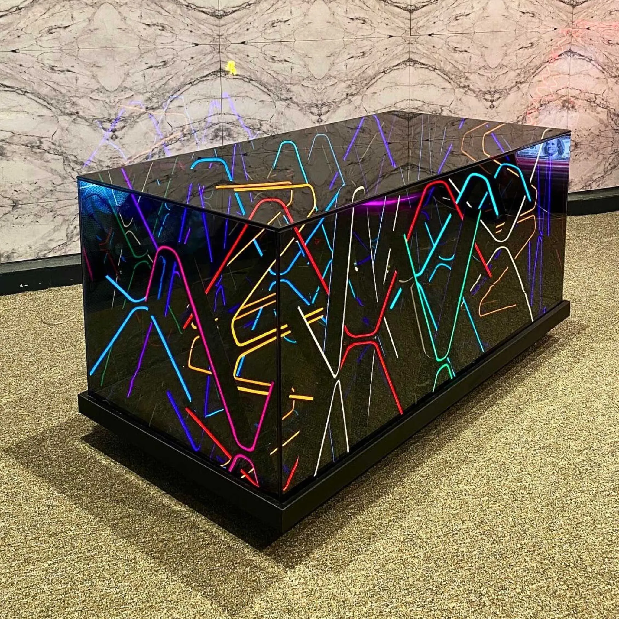 Radiant Neon Coffee Table