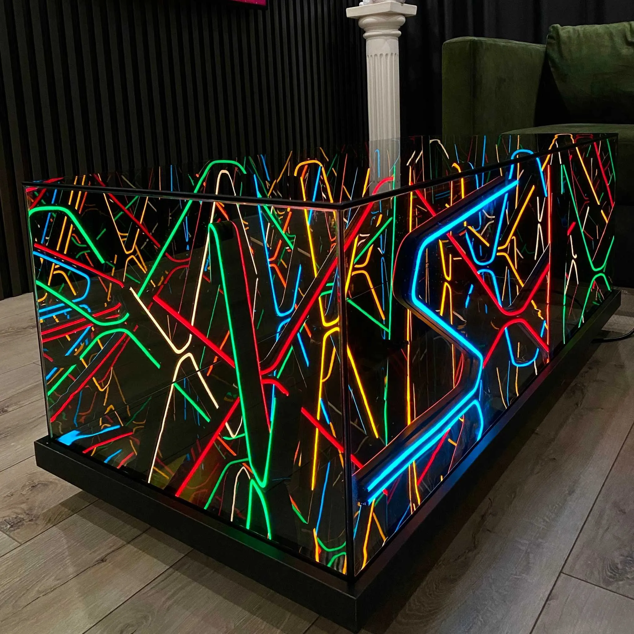 Radiant Neon Coffee Table