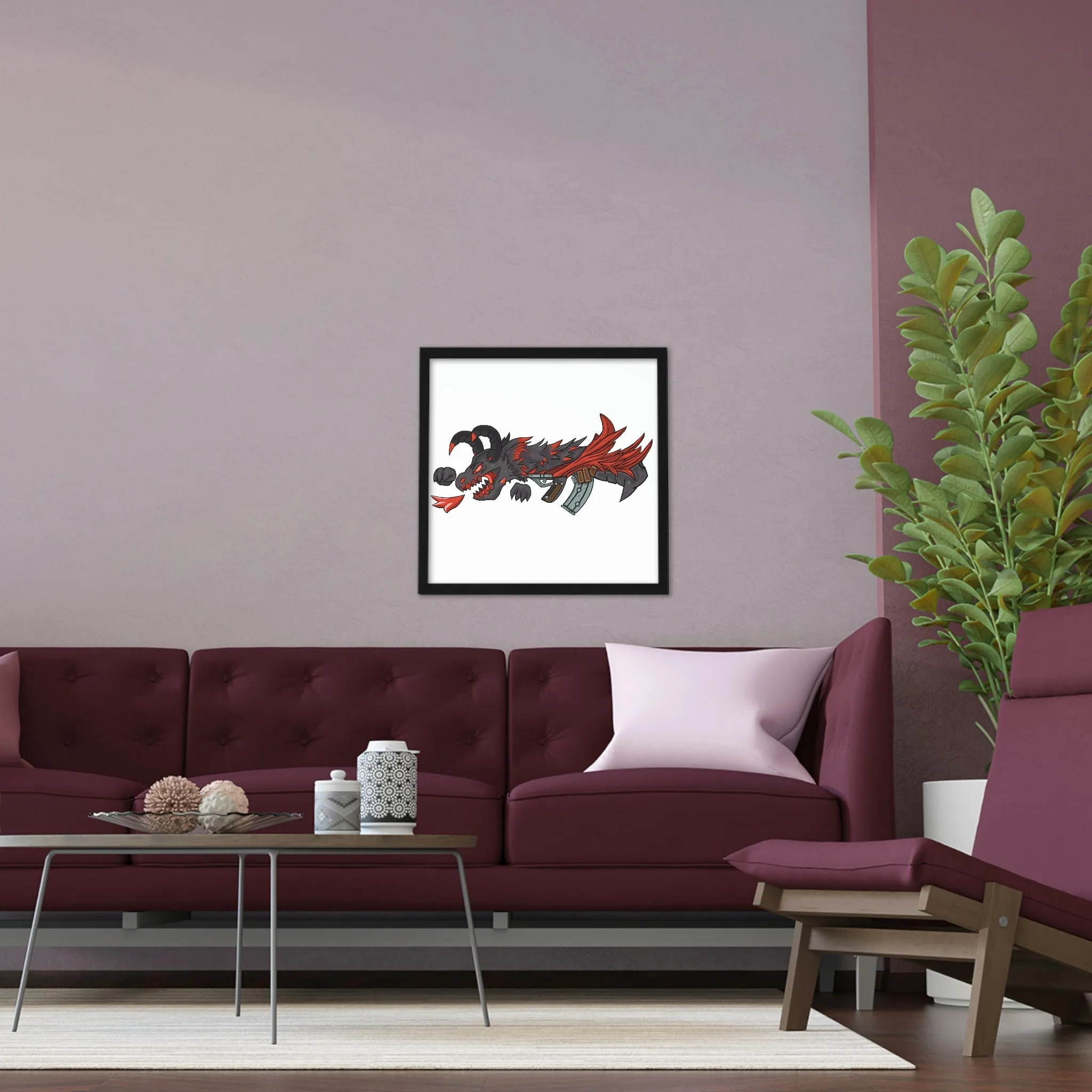 Red Dragon Weapon Framed Poster