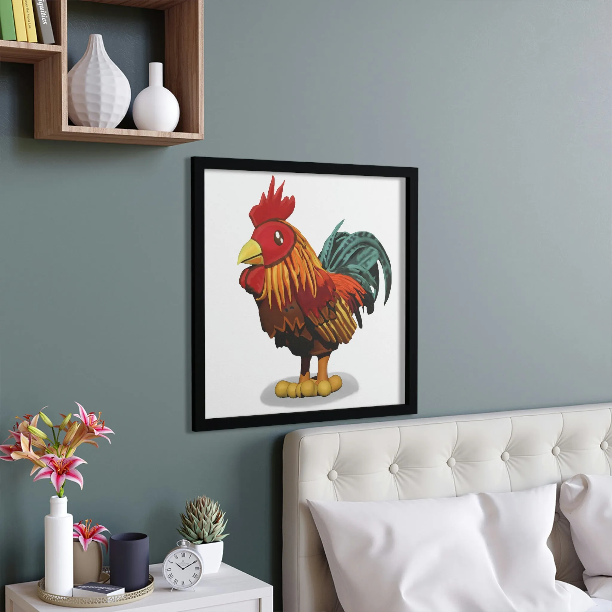 Rooster Framed Poster