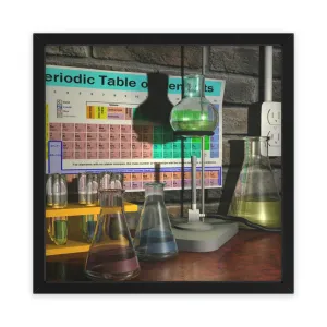 Science Scene Framed Poster