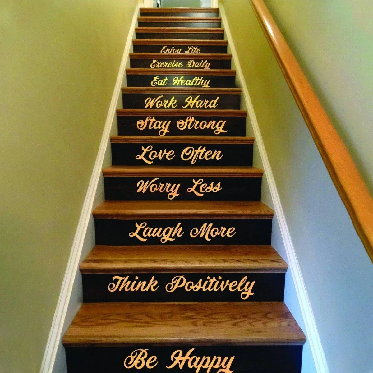 Stylish Stairway Decal Quotes - Transformative Staircase Decal Designs