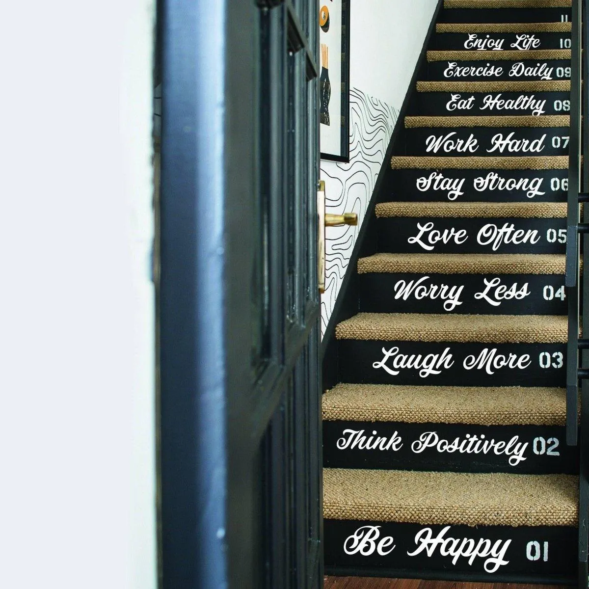 Stylish Stairway Decal Quotes - Transformative Staircase Decal Designs