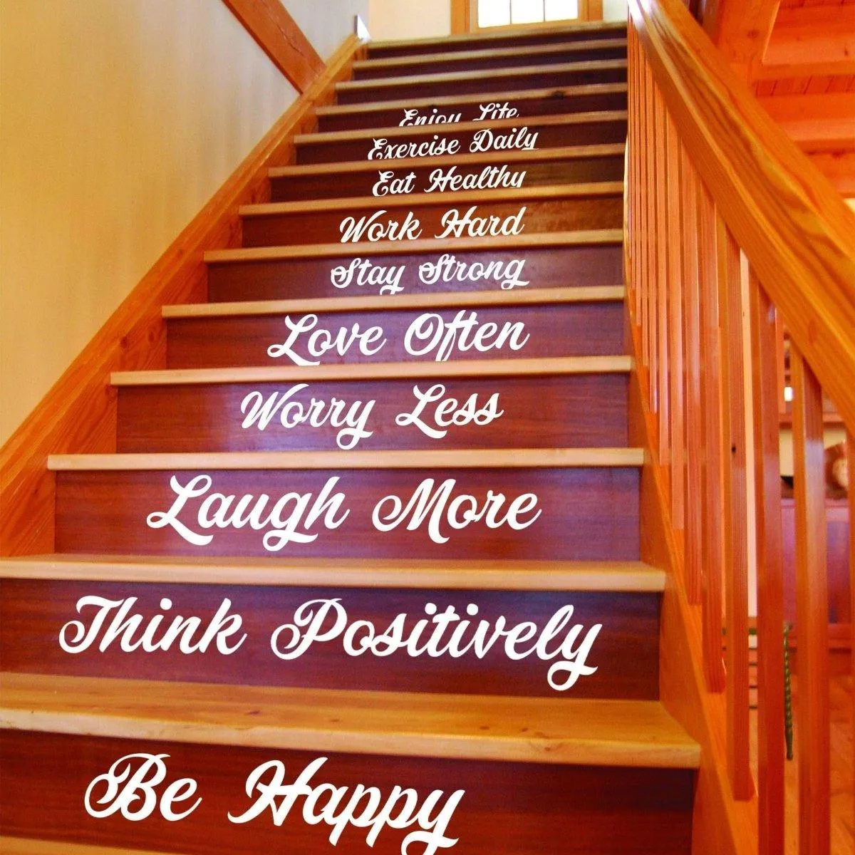 Stylish Stairway Decal Quotes - Transformative Staircase Decal Designs