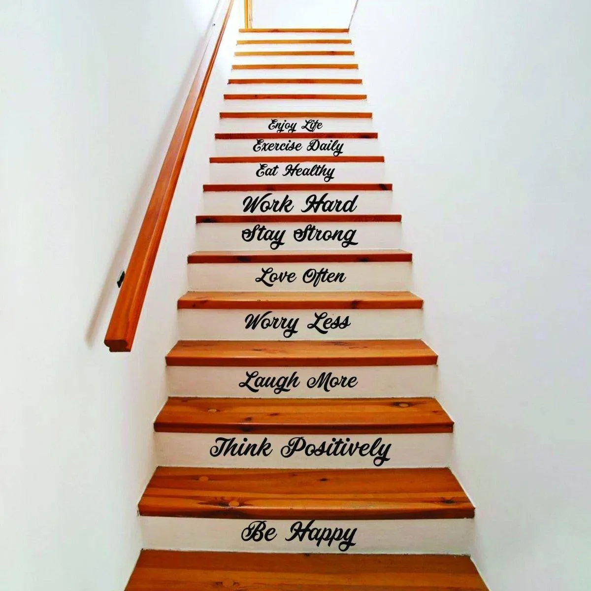 Stylish Stairway Decal Quotes - Transformative Staircase Decal Designs