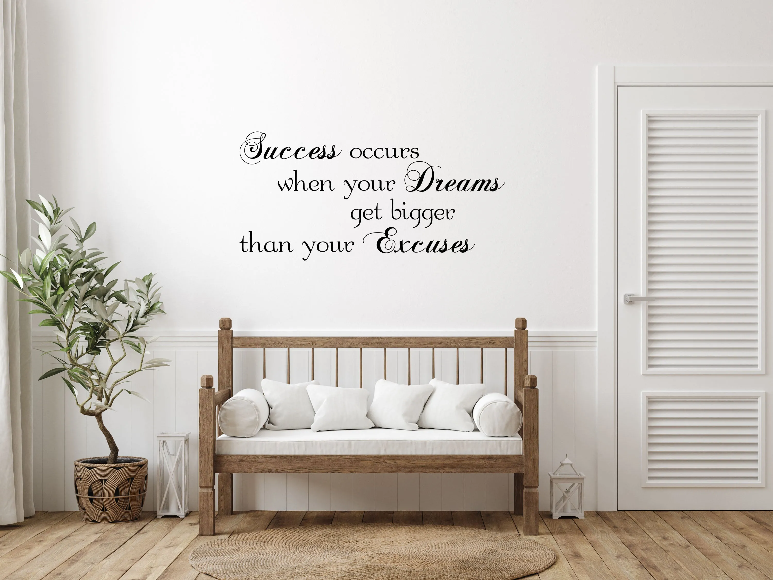 Success Wall Quote Sticker