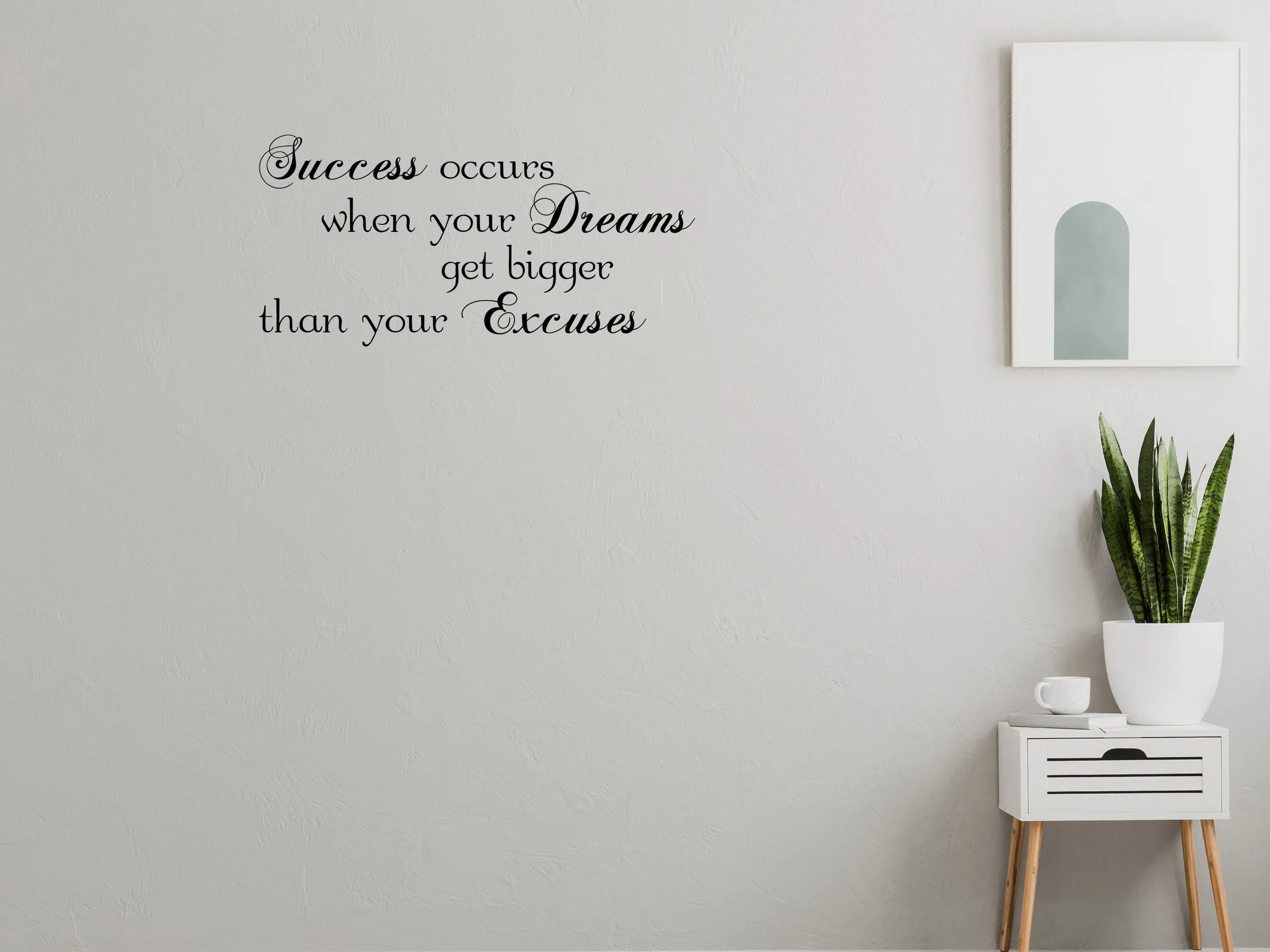 Success Wall Quote Sticker