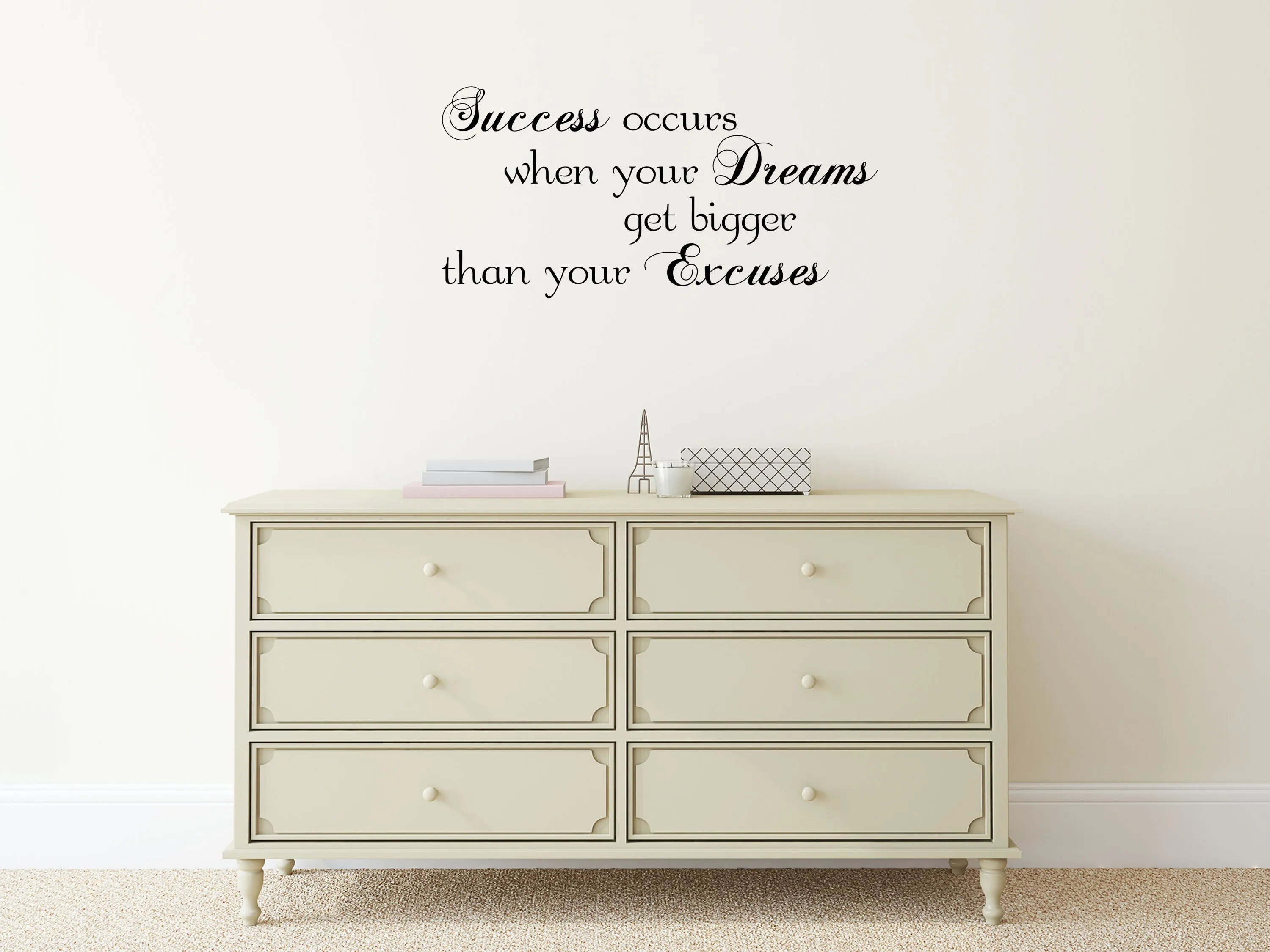 Success Wall Quote Sticker