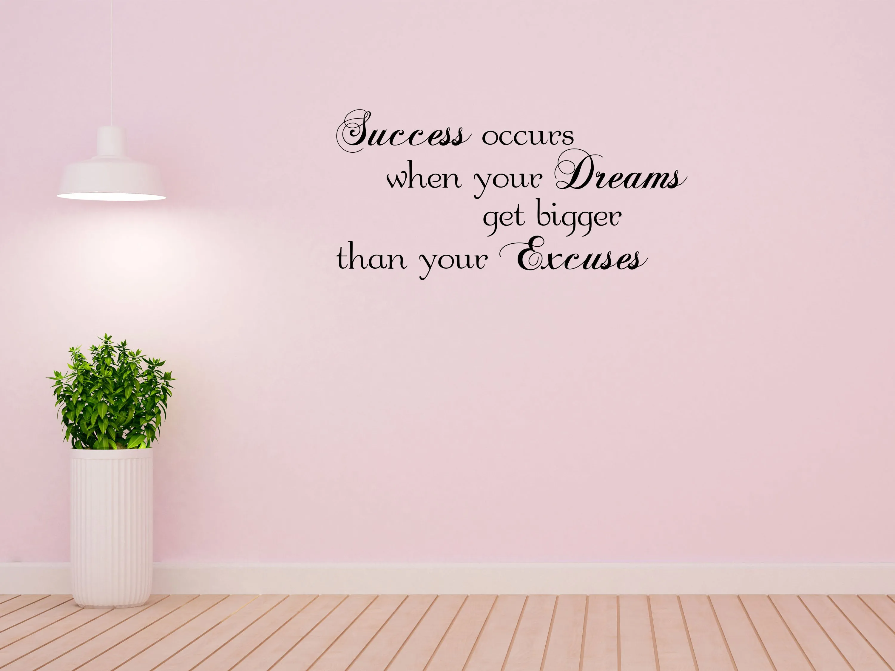 Success Wall Quote Sticker