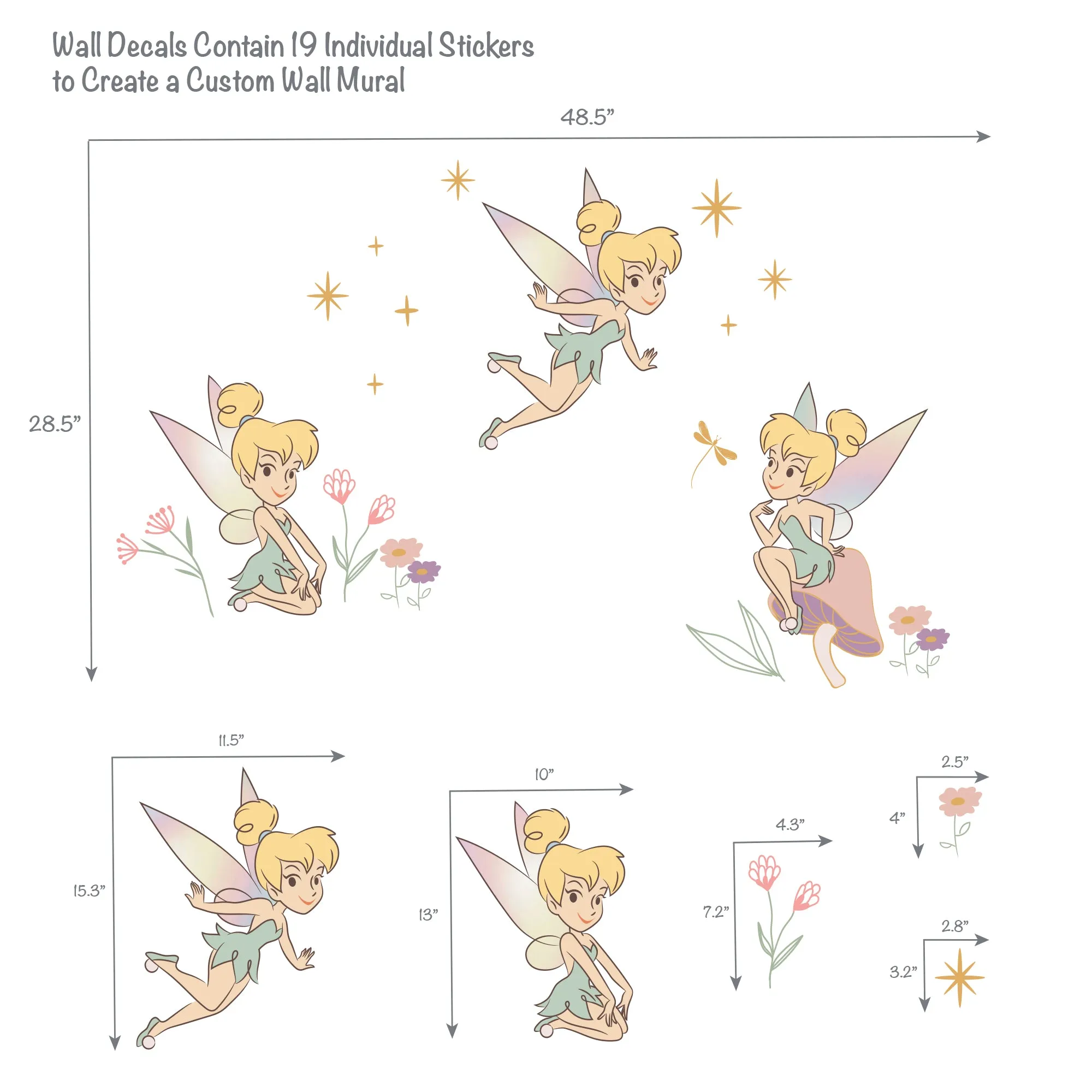 Tinker Bell Wall Decals