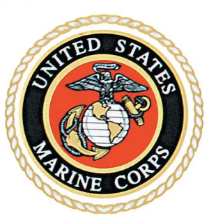 US MARINE CORPS Decal with USMC Embelm