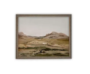 Vintage Framed Canvas Art #LAN-235