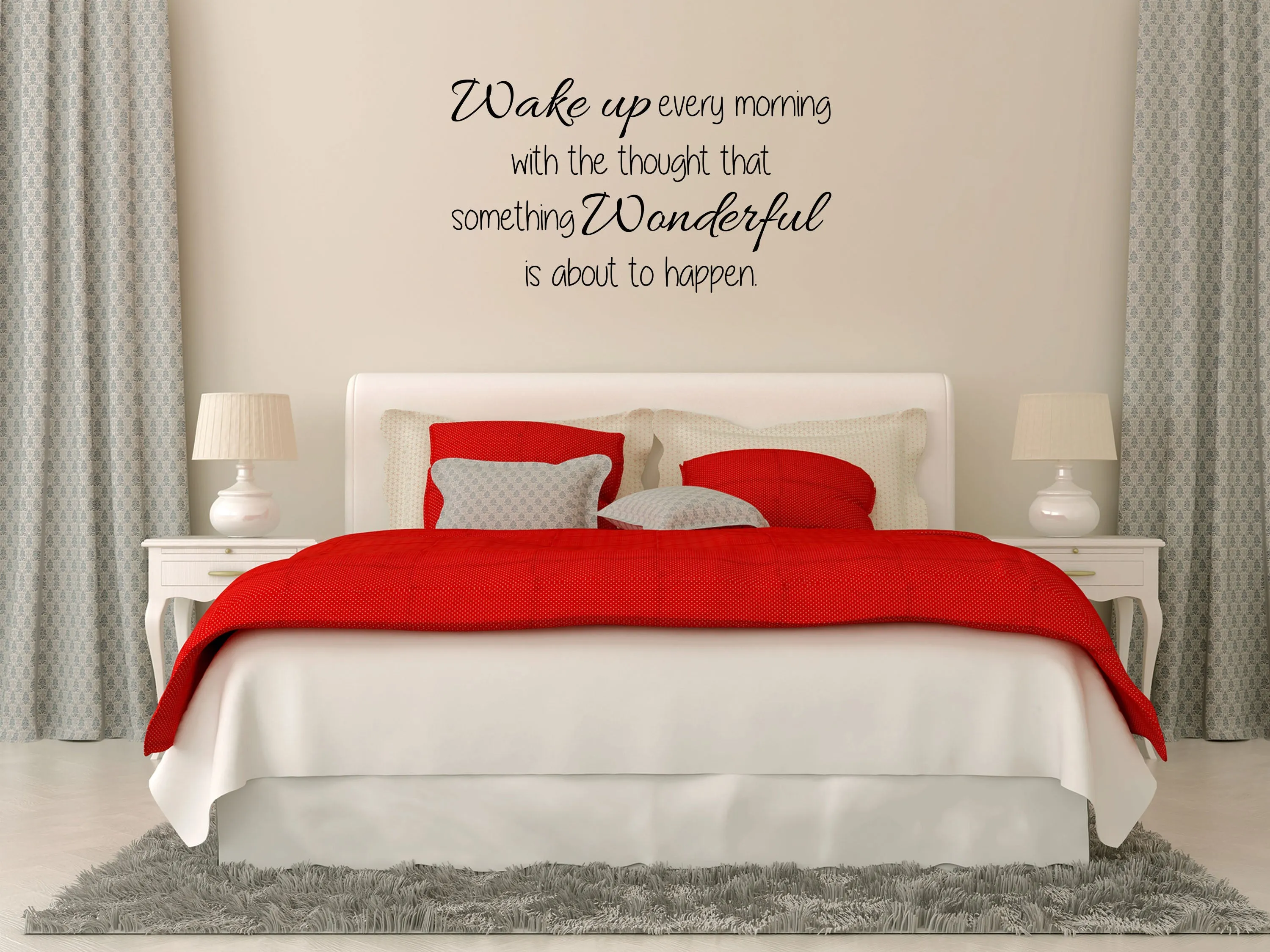 Wake Up Every Morning Bedroom Wall Decal - Bedroom Wall Sticker