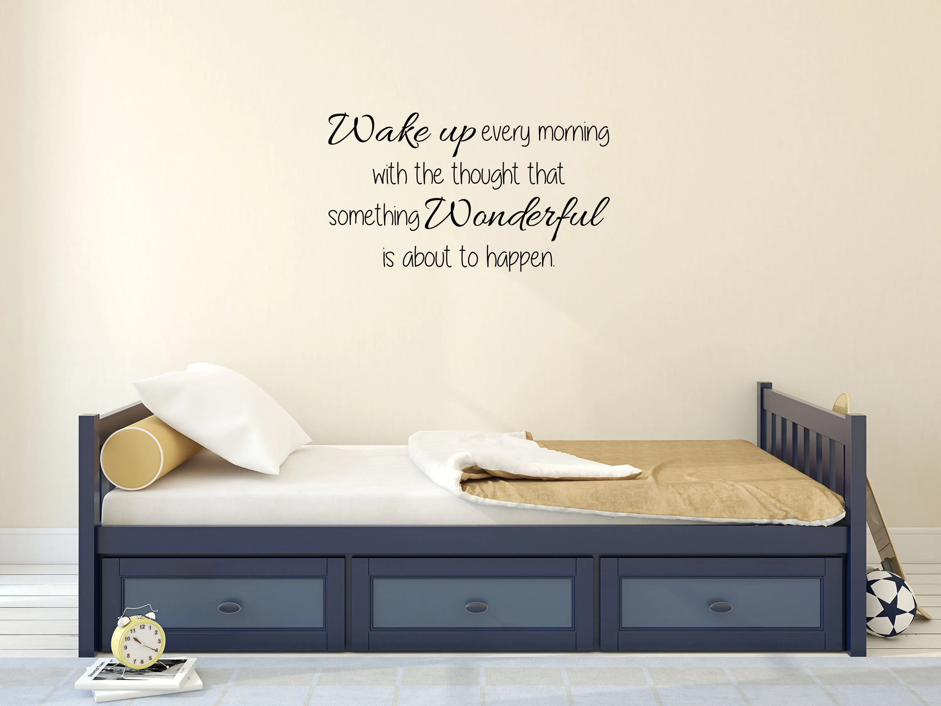 Wake Up Every Morning Bedroom Wall Decal - Bedroom Wall Sticker