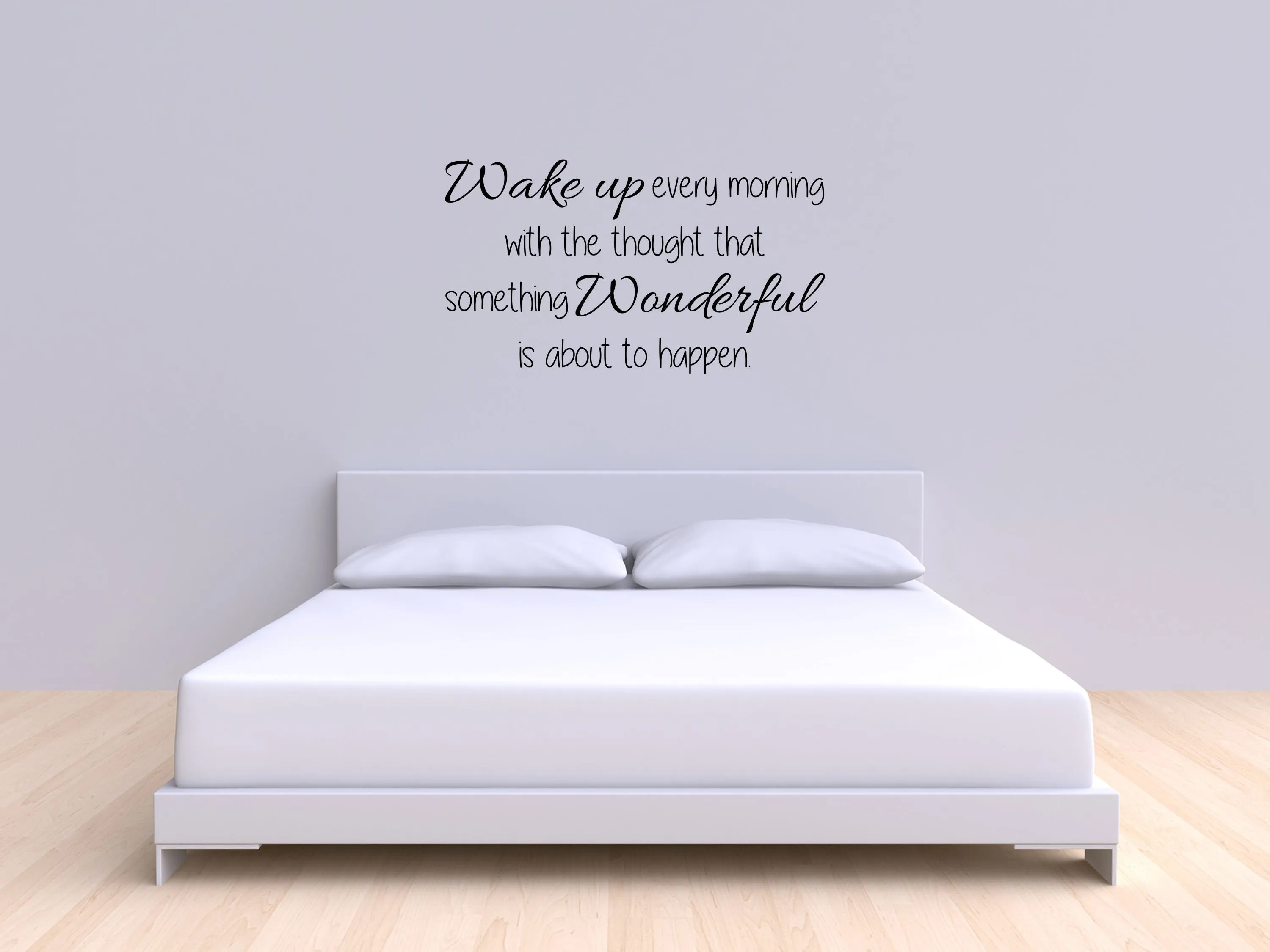 Wake Up Every Morning Bedroom Wall Decal - Bedroom Wall Sticker