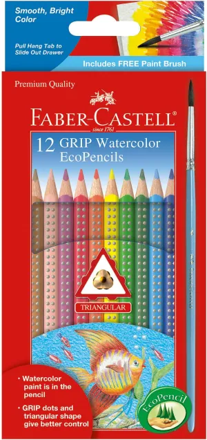 Watercolor Grip Pencils 12 ct.