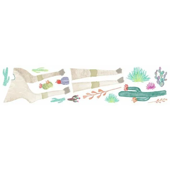 Watercolor Llama Peel and Stick Giant Wall Decals