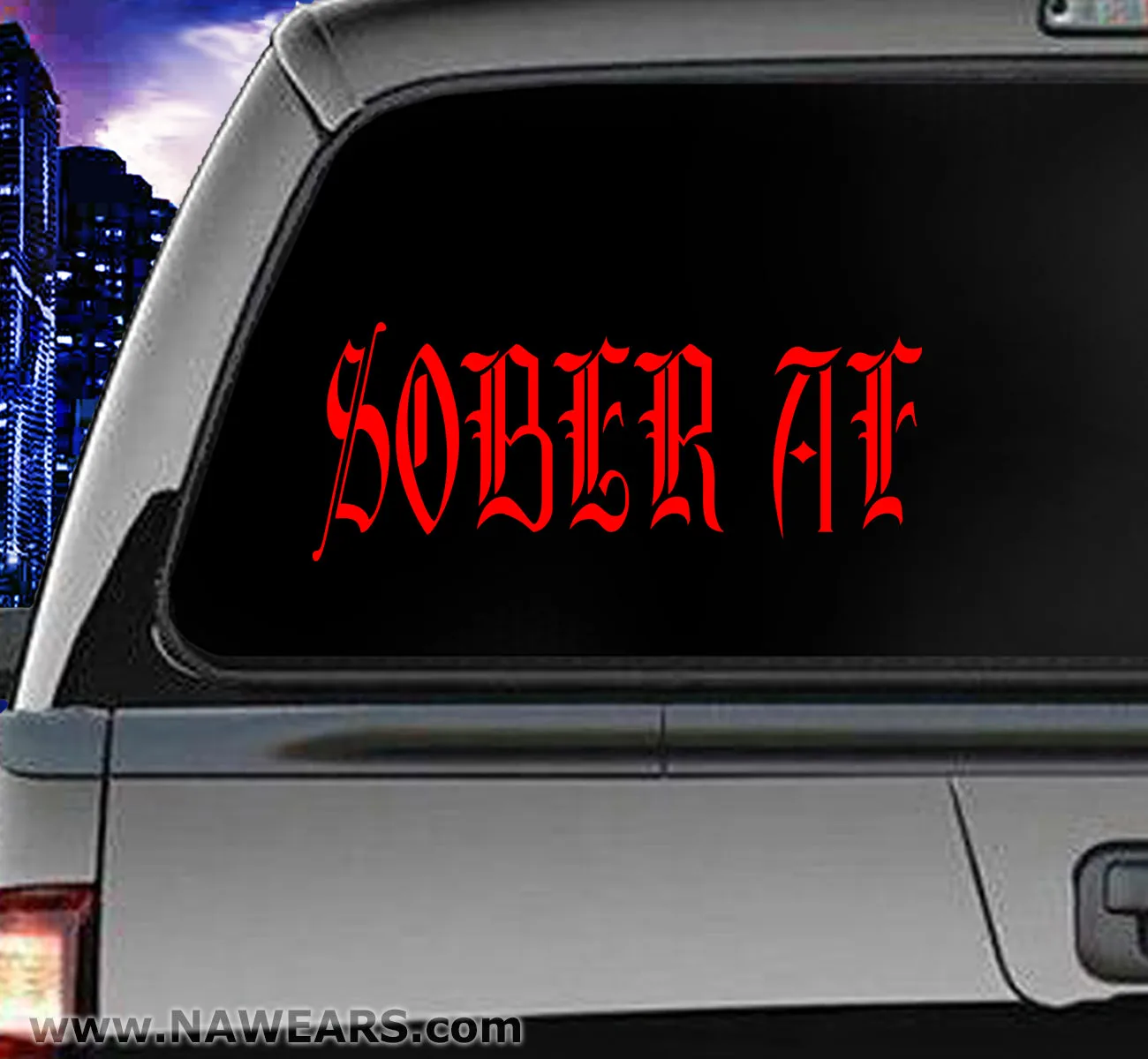 Win Decal - AA Sober AF Decals