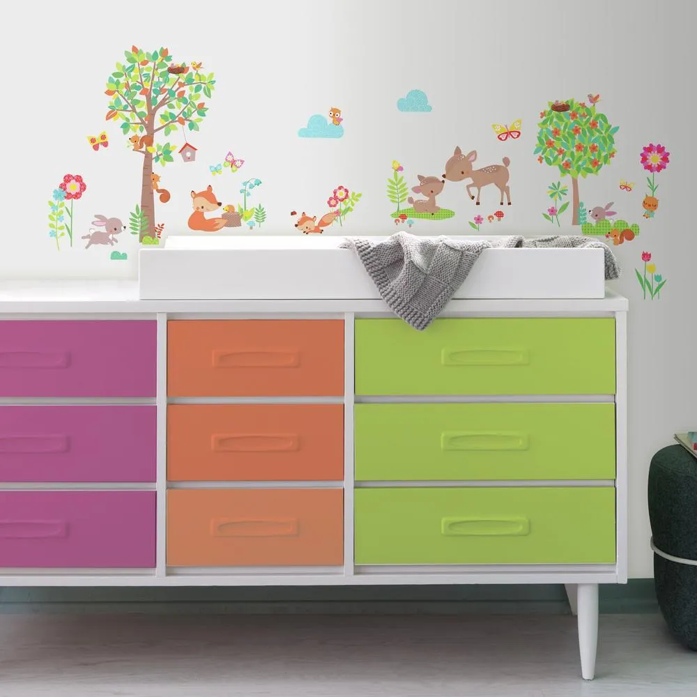 Woodland Creatures Peel and Stick Wall Decals